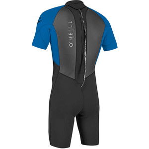 2024 O'Neill Youth Reactor II 2mm Back Zip Shorty Wetsuit 5045 - Black / Ocean